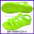 SR-14WR1327 new fahion flat jelly sandals palstic shoes sandals wholesale jelly sandals